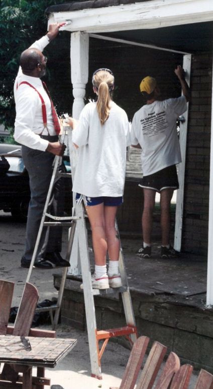 Rev. Jack C. Washington working in the community